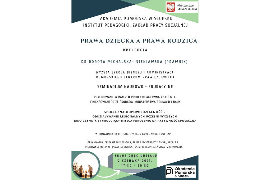 Prelekcja "Prawa dziecka a prawa rodzica"