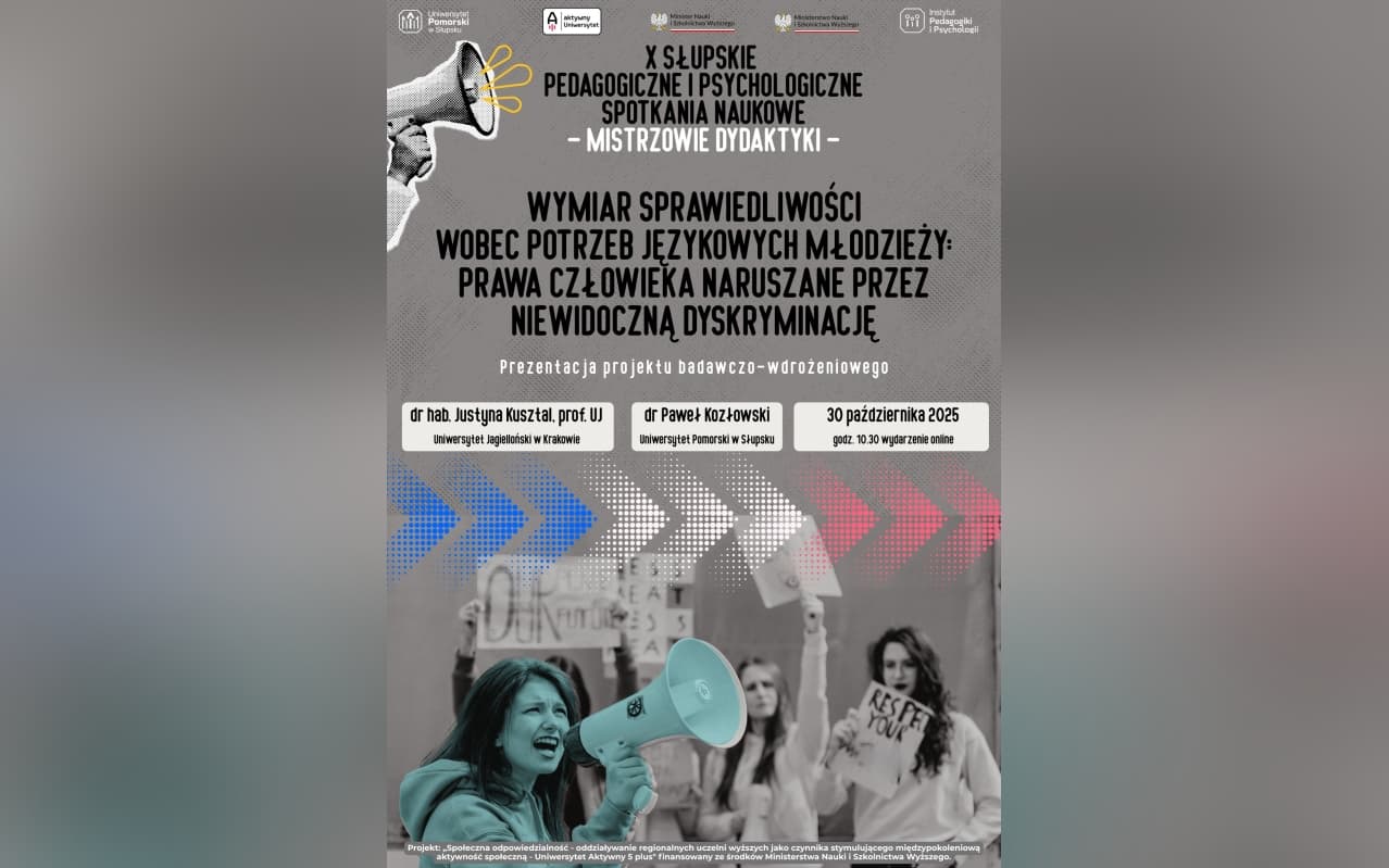 Seminarium „Wymiar sprawiedliwości wobec potrzeb językowych młodzieży: Prawa człowieka naruszane przez niewidoczną dyskryminację”