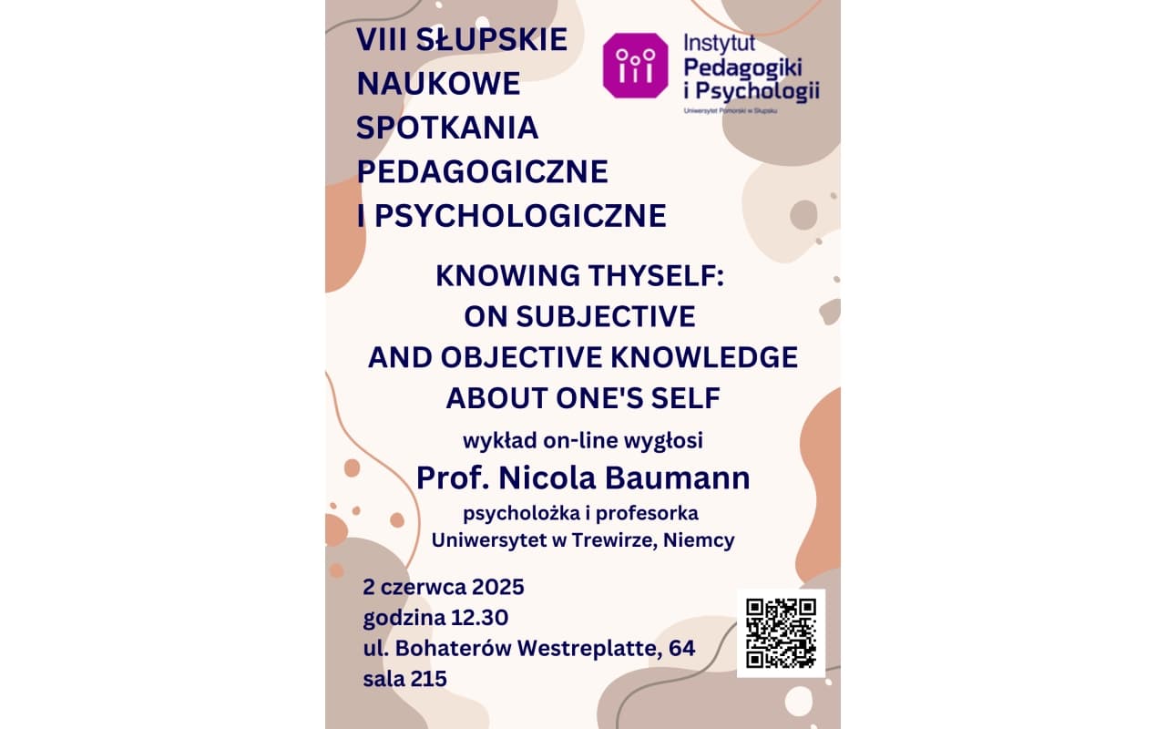 Kolejne spotkanie w ramach cyklu Słupskie Spotkania Pedagogiczne i Psychologiczne.